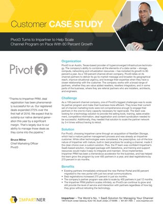 Case Study: Pivot3 + Impartner